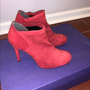 Stuart Weitzman Red Booties - New